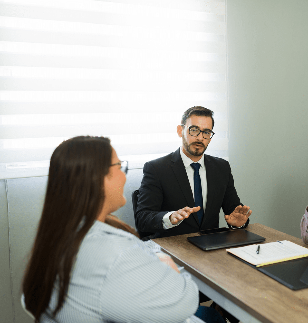 Professional team in a meeting room